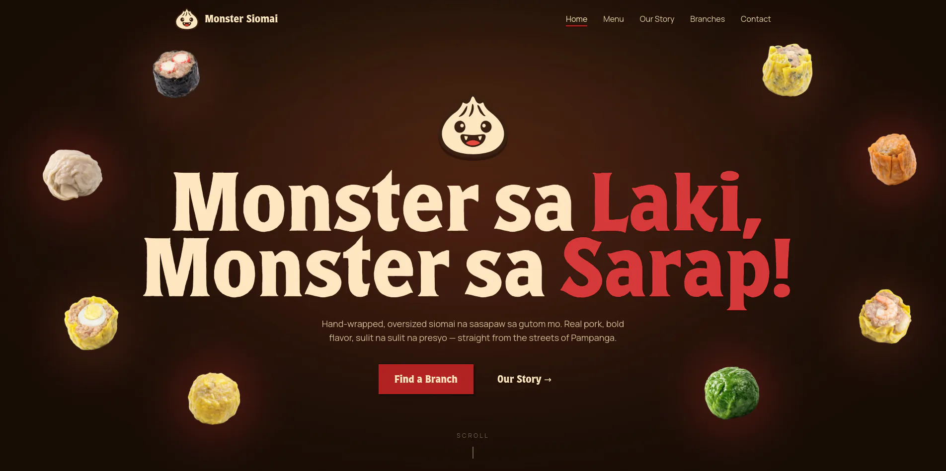 Monster Siomai Website screenshot 1