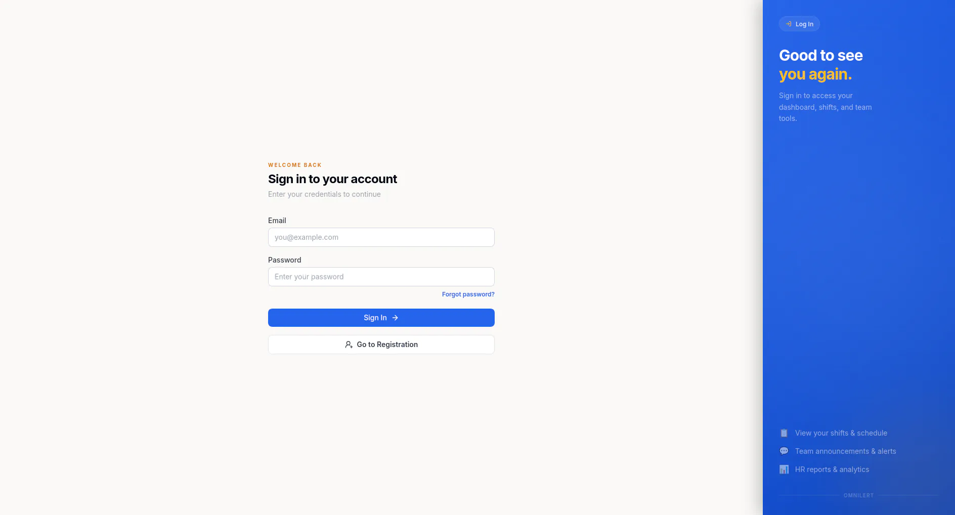 Omnilert Internal Platform screenshot 1